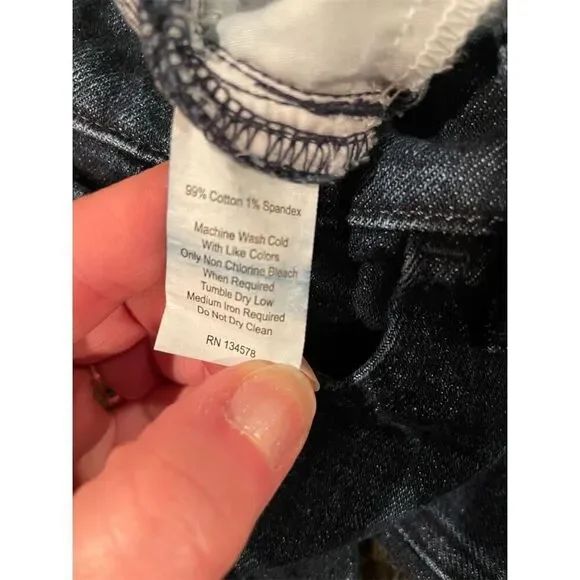 Vineyard Vines Women's Cropped Jeans Size 28 Dark Blue Relaxed Fit - Picture 10 of 10